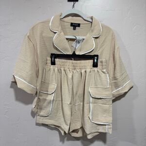 NEW Short Sleeve Pajama Set